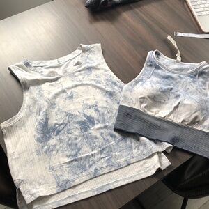 Lululemon ebb bra / muscle tank set